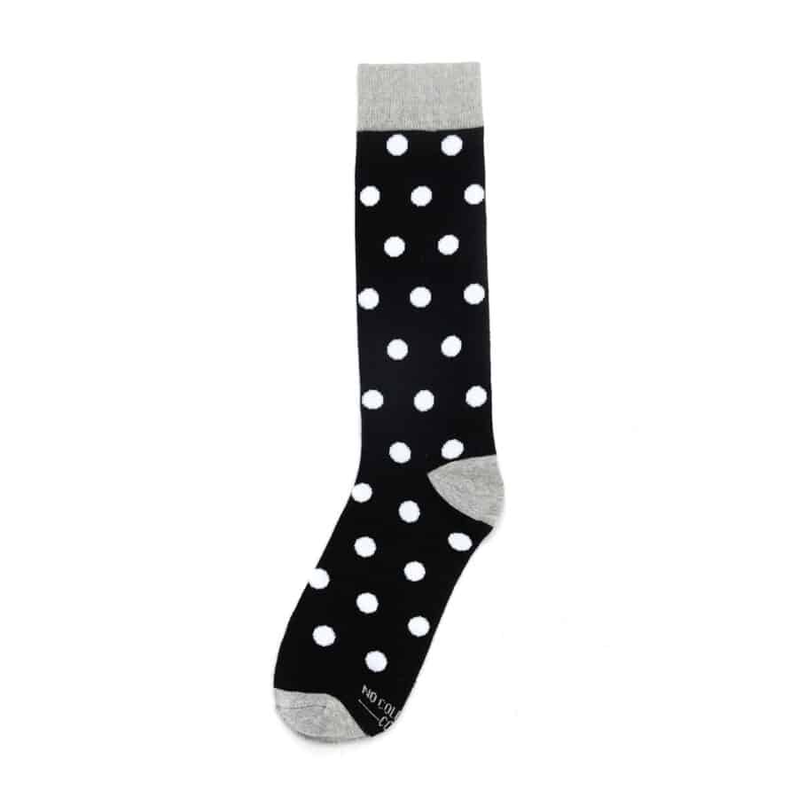 Black & White Polka Dot Socks