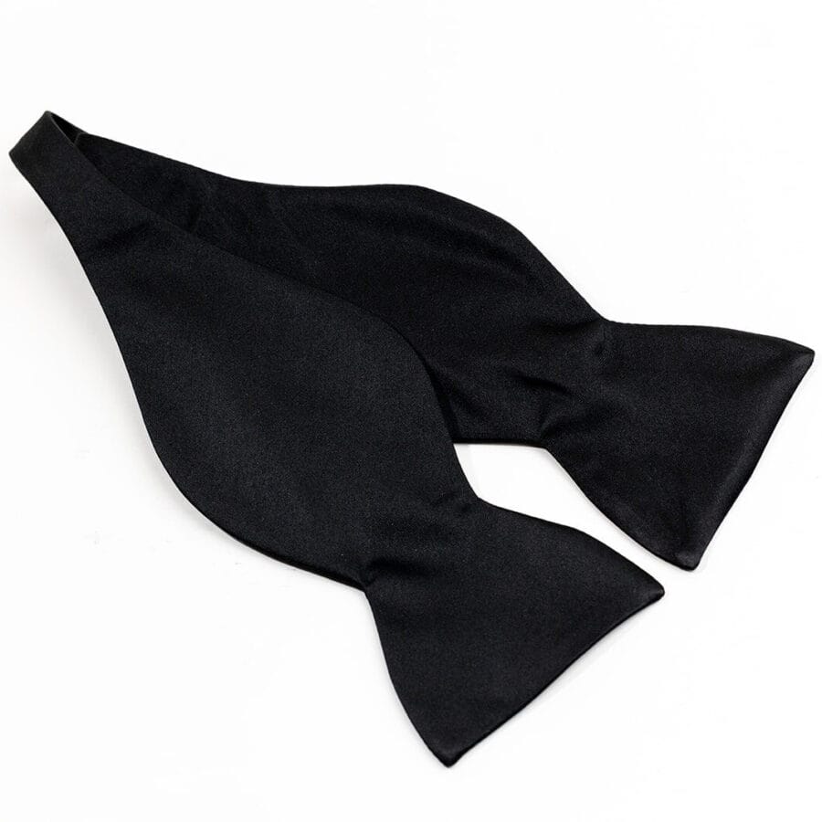 Self-tie Black Silk Bow Tie