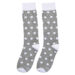Grey & White Polka Dot Socks