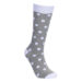 Grey & White Polka Dot Socks