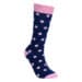 Navy & Pink Polka Dot Socks
