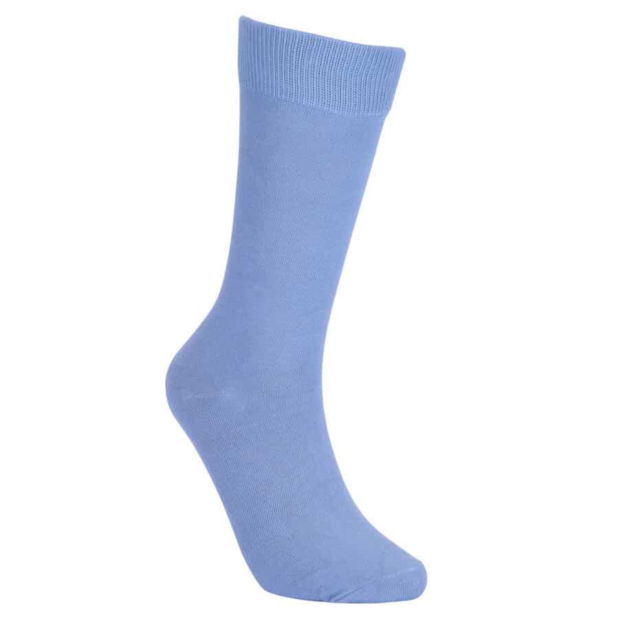 Solid Dusty Blue Socks