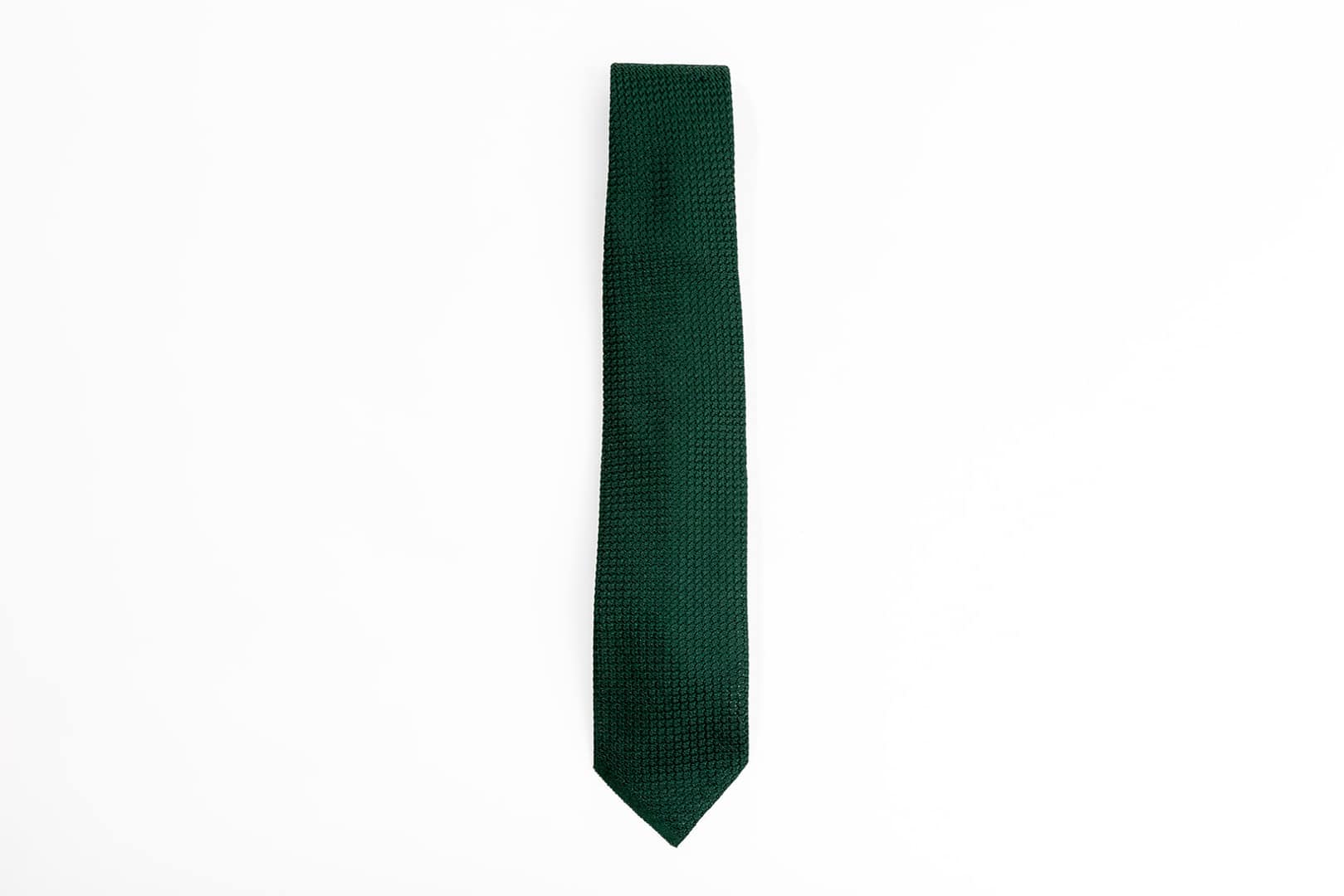 Dark Green Silk Grenadine Tie