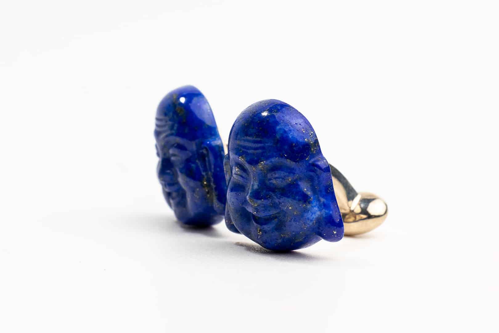 Lapis lazuli Buddha Cufflinks
