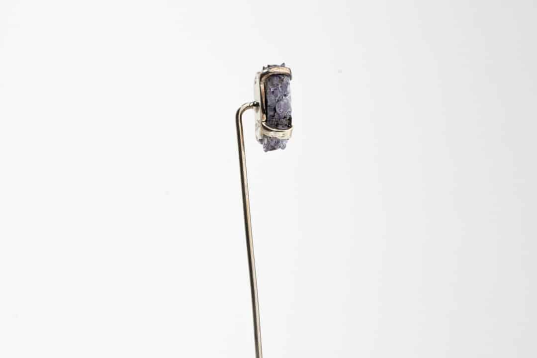 Small Amethyst Stalactite Lapel Pin