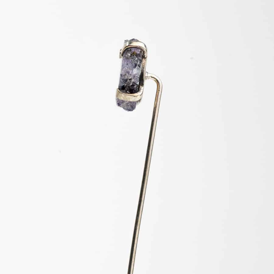 Small Amethyst Stalactite Lapel Pin