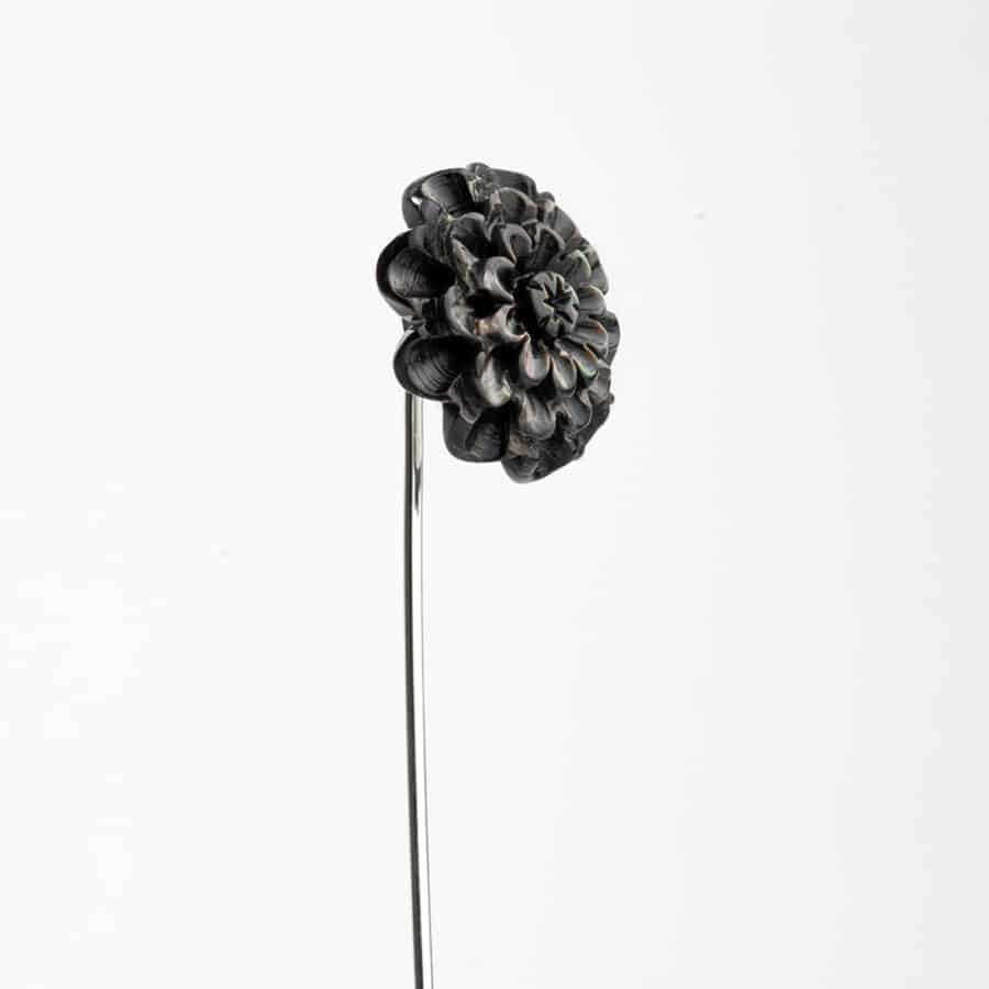 Smoky Chrysanthemum Lapel Pin
