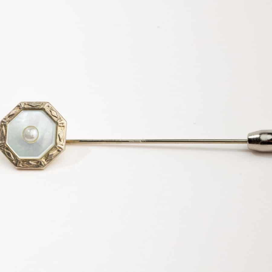 Mother of Pearl Antique Lapel Pin
