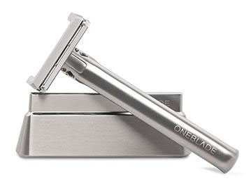G ALXNDR recommends the OneBlade razor in Silver for the best razor and shaving experience.